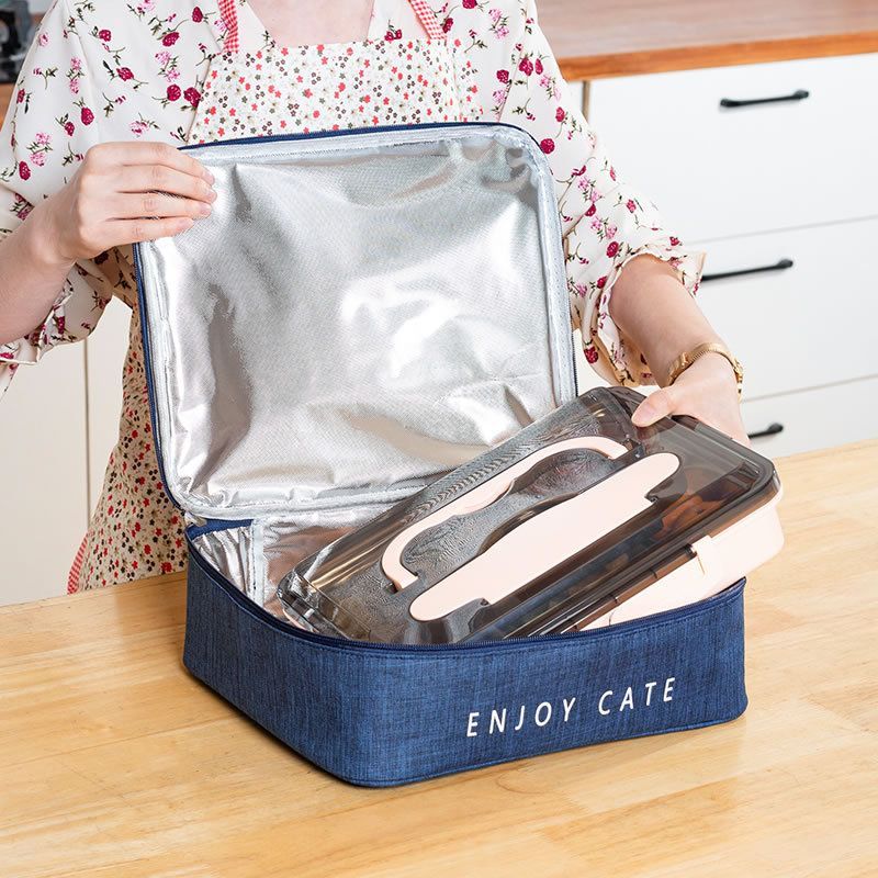 Large Insulated Bento Lunch Bag with Foil Lining