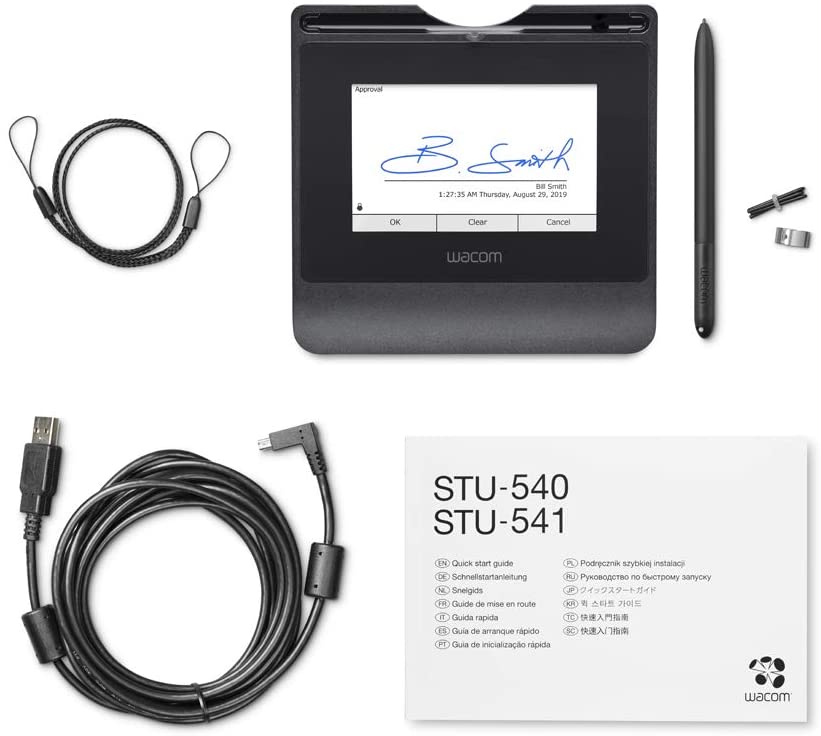مجموعة التوقيع WACOM STU540-CH2 - STU540 و sign pro PDF