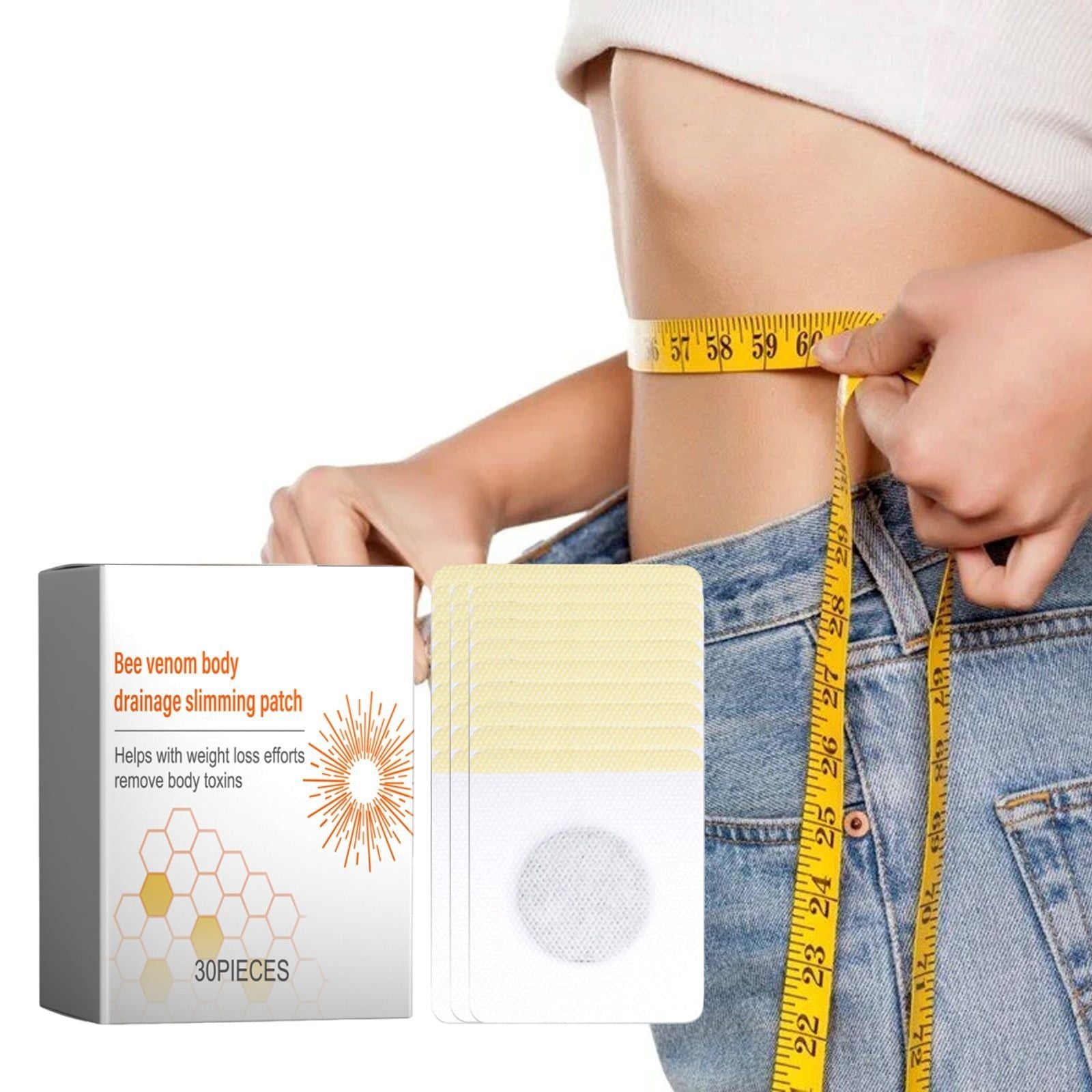 Boost Your Body Shaping with Bee Venom Patch, Slim, Tighten, and Reduce Flab ,30pcs