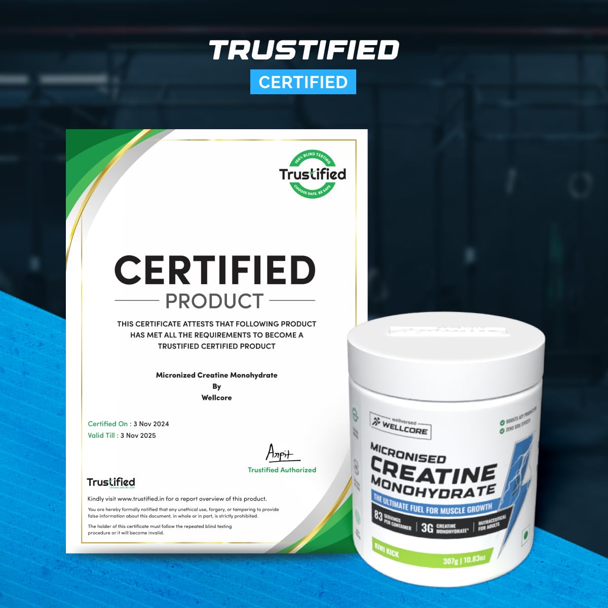 Wellcore Creatine Kiwi Kick 307G