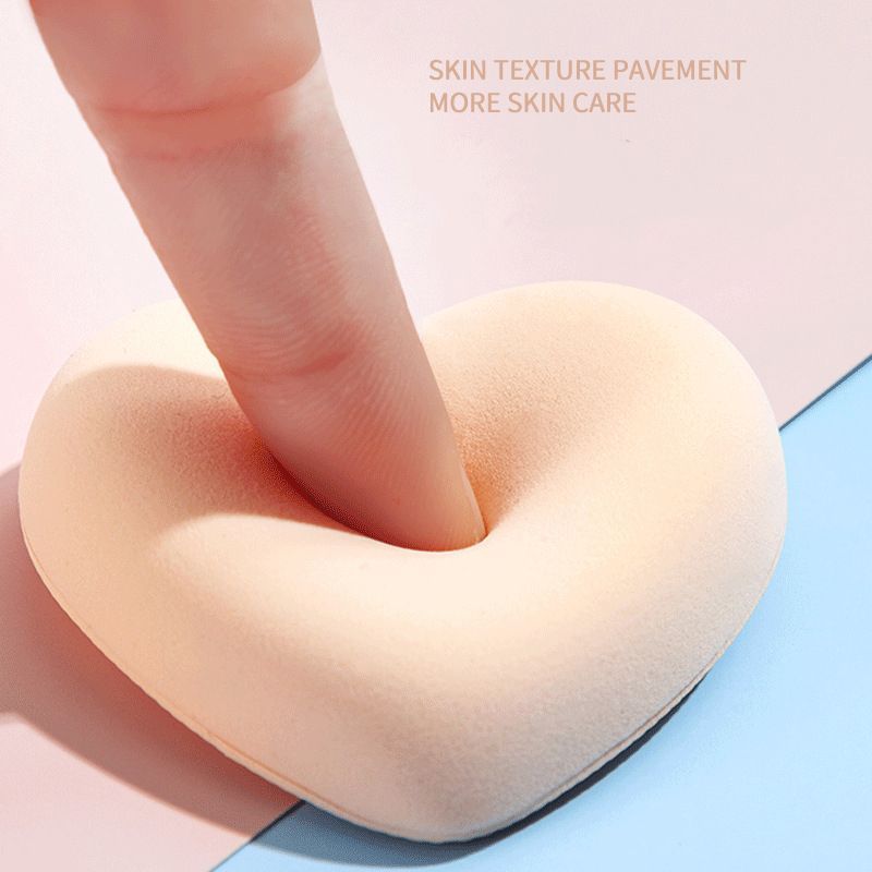 Reusable Makeup Puff Heart Shaped Makeup Sponges Cosmetic Tool With Storage Box