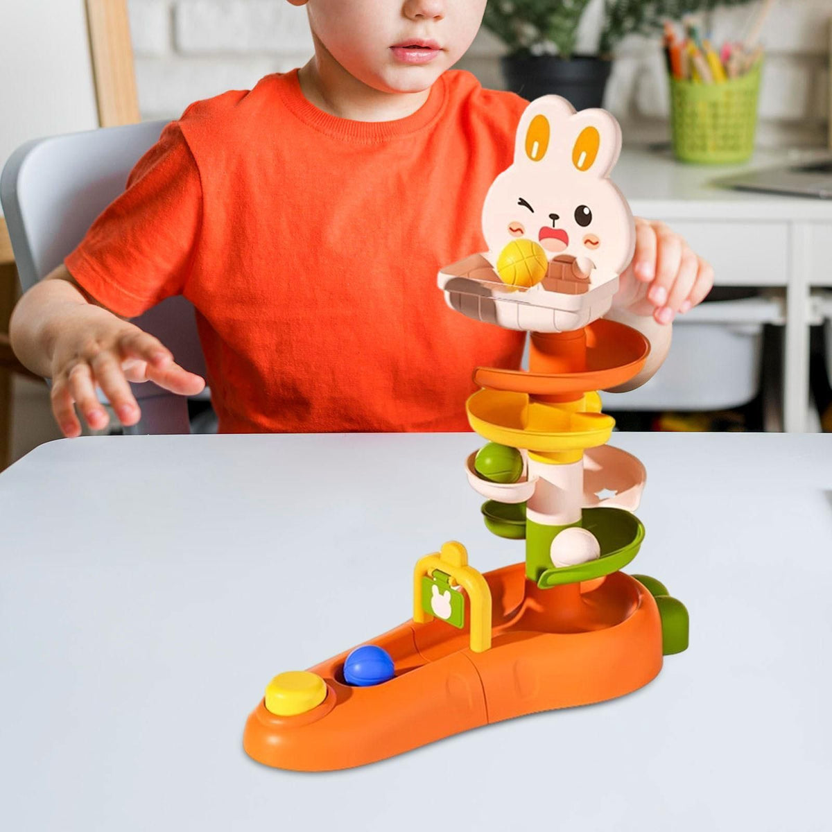 Ball Activity Toy Educational Ball Run Ramp Toy for Children Baby Girls Boys