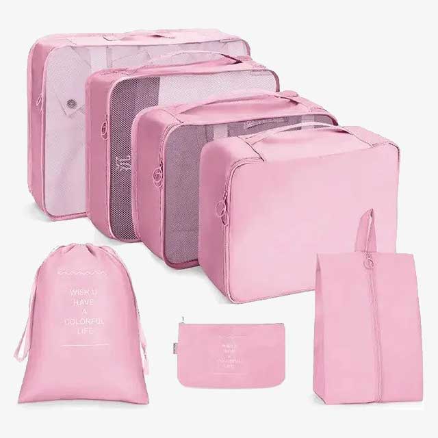 7-Piece Set Portable Luggage Organizer – Travel Storage Bags for Efficient Packing & Organization
