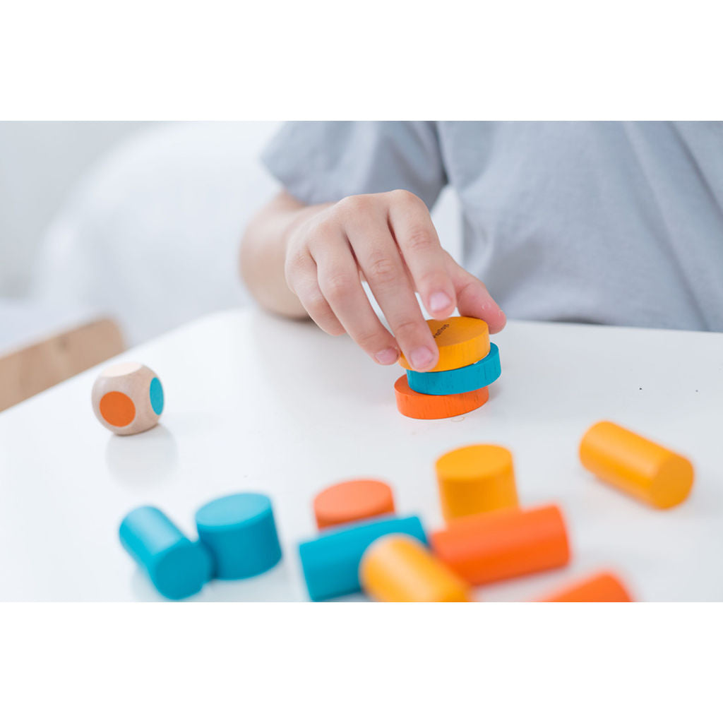 PlanToys Stacking Game — Wooden Dice Game