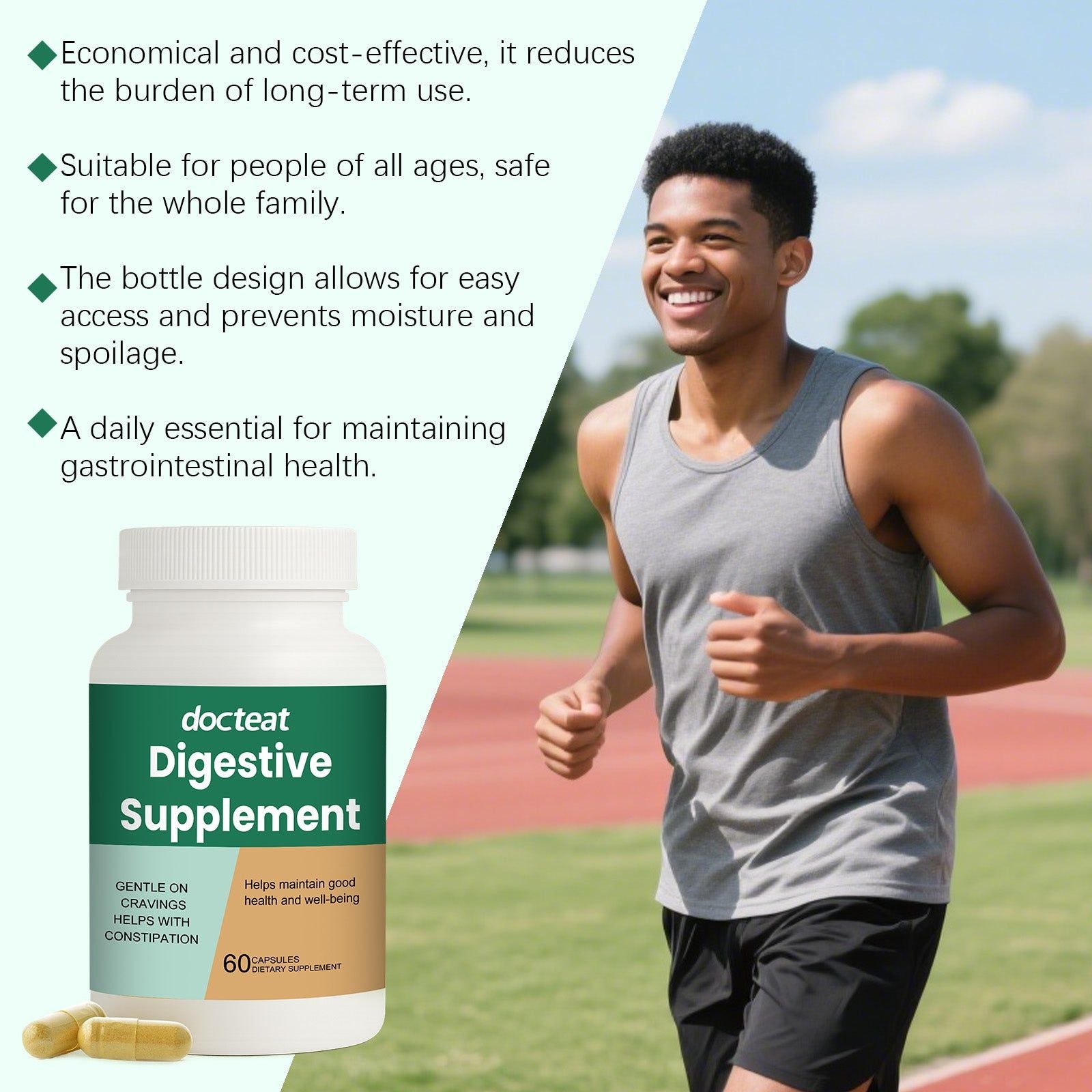 Boost Your Body Care, Intestinal Health Capsules, Improve Digestion, 60 Capsules ,60 capsules