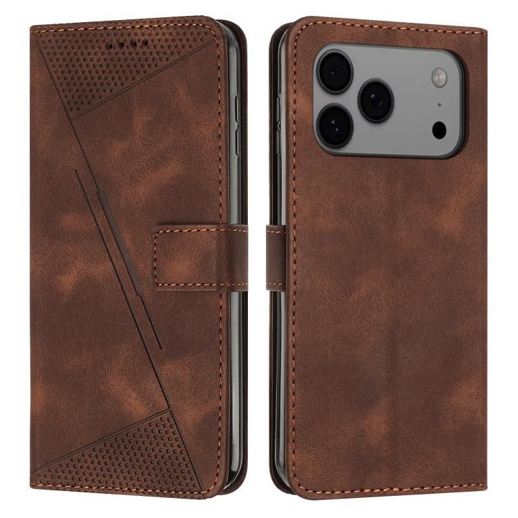 For iPhone 18 Pro Max / iPhone 17 Pro Max Dream Triangle Leather Phone Case with Lanyard
