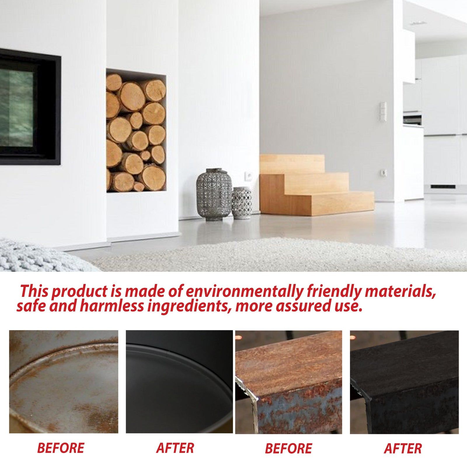 Rust Removal Primer for Metal, Anti-Corrosion, Rust Free, Easy Spray, Durable Protection ,1set