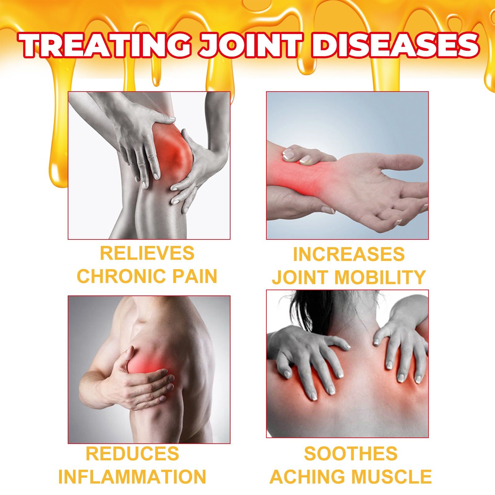 Relieve Knee Pain Fast with Bee Venom Joint Care Cream, Natural Joint Support, Flexibility Boost ,20g