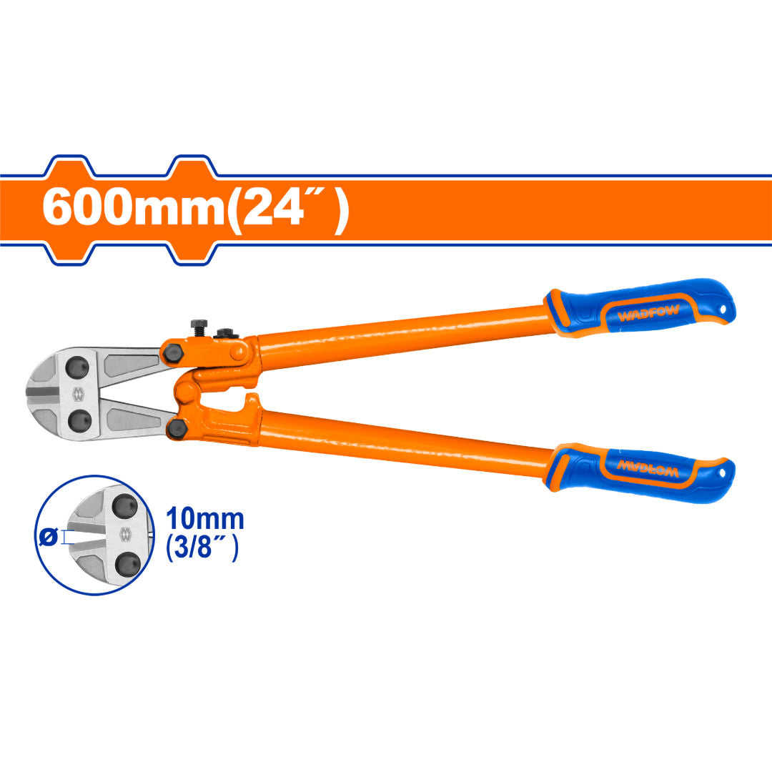 WADFOW Heavy-Duty Bolt Cutter, Drop-Forged Steel, Ergonomic Handle, High Cutting Capacity