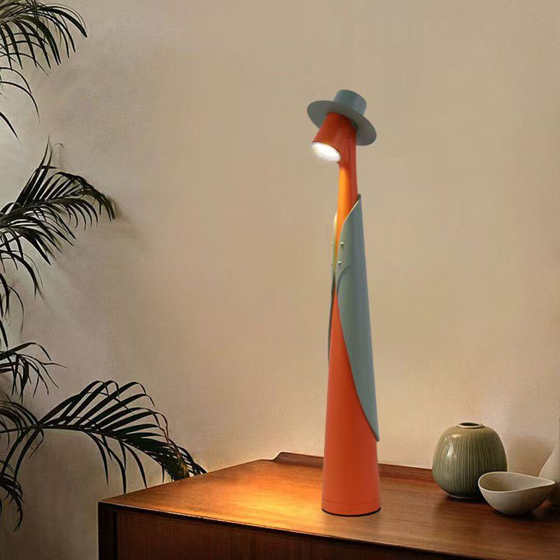 Rechargeable Gentleman Table Lamp Warm Light Orange