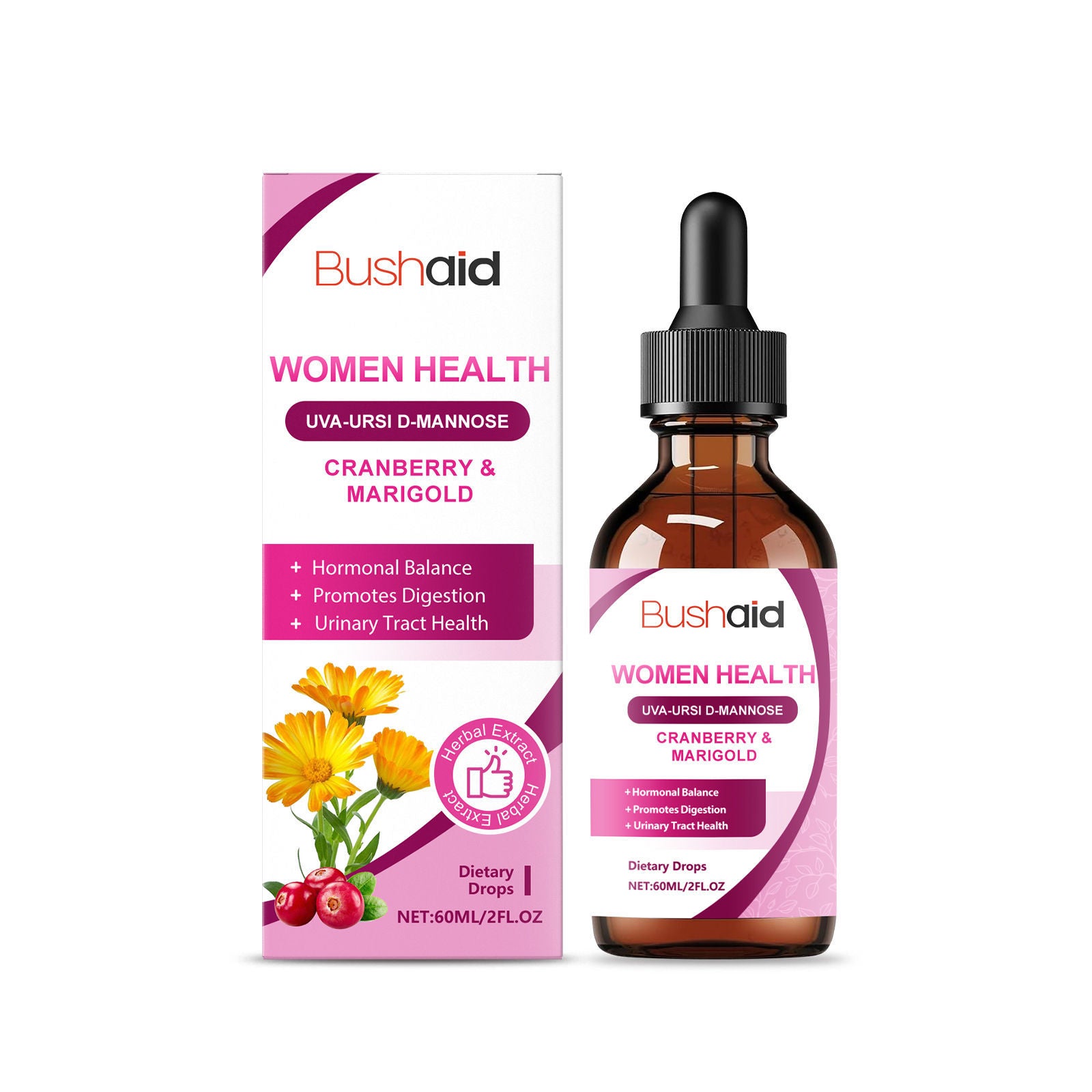 Boost Women's Health with Body Care Supplements, Relieve Menstrual Discomfort, Improve Digestion ,60ml