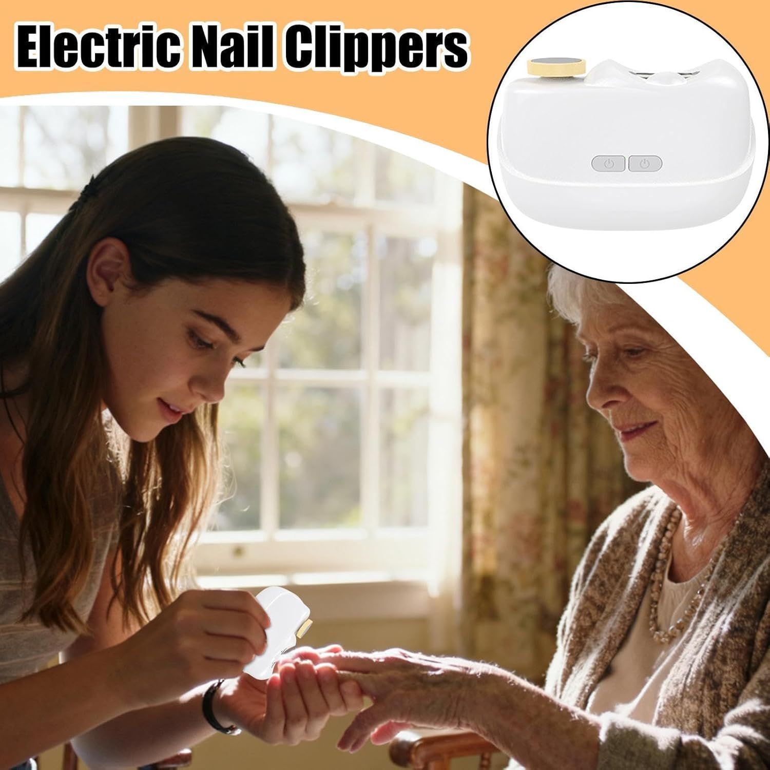 Electric Nail Clippers Nail Trimmer with LED Light for Precise Grooming