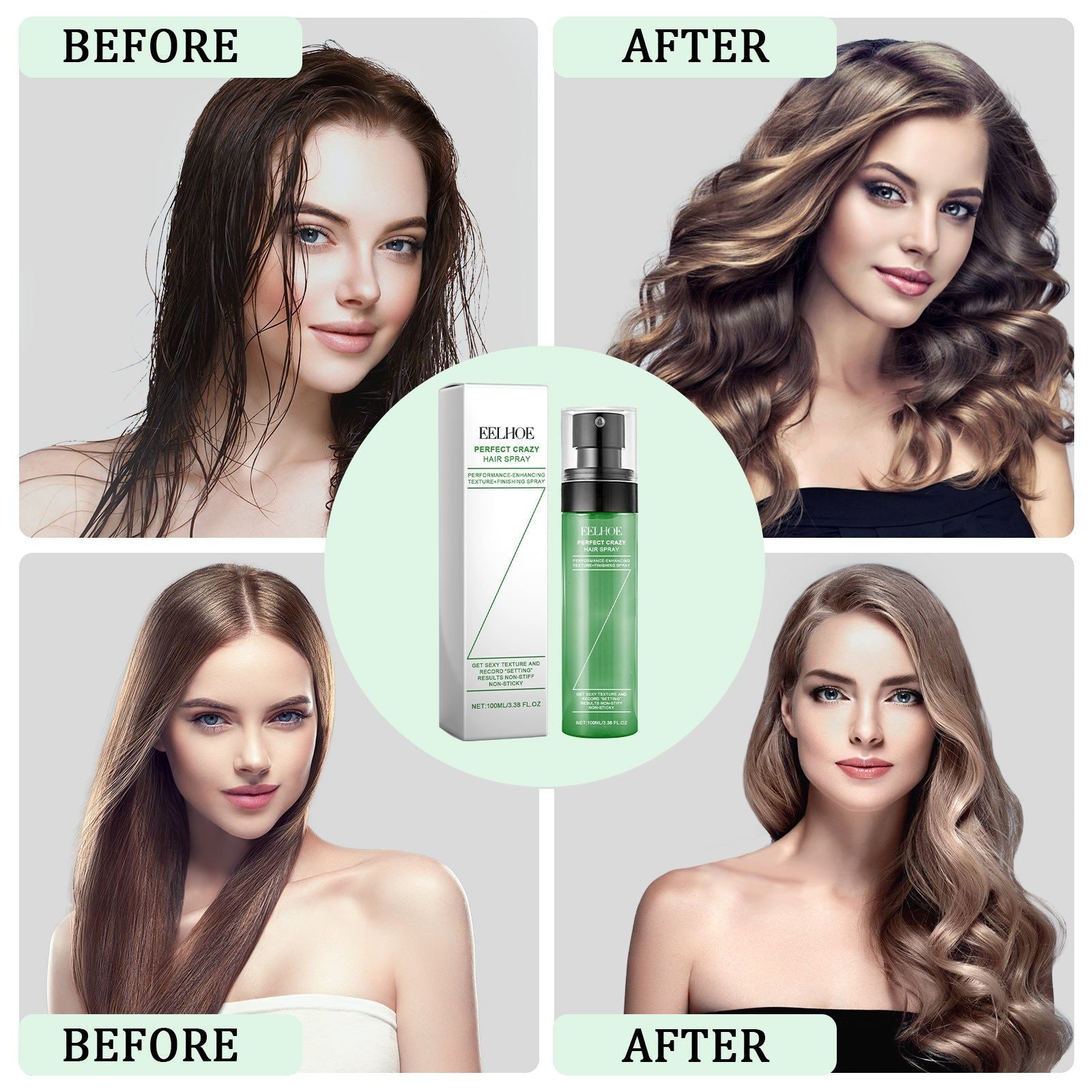Boost Your Hair Volume with Bouffant Spray, Long-Lasting Style, Shine ,100ml