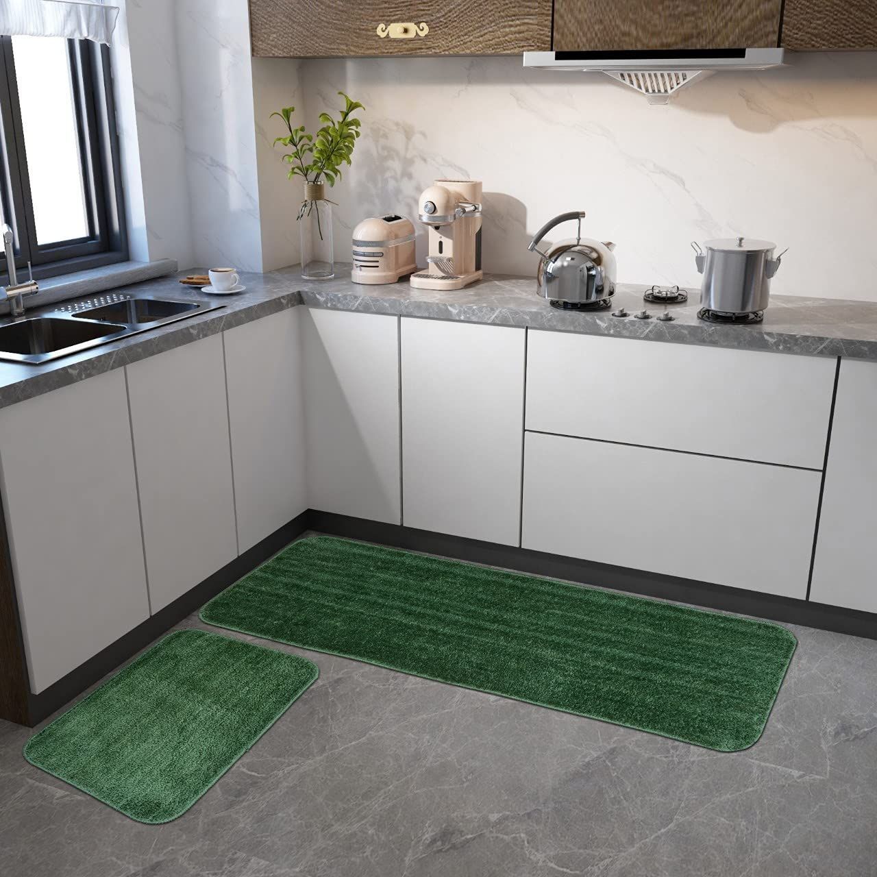 AIESY®  Beautiful Super-Soft Solid Runner Anti Skid Rug