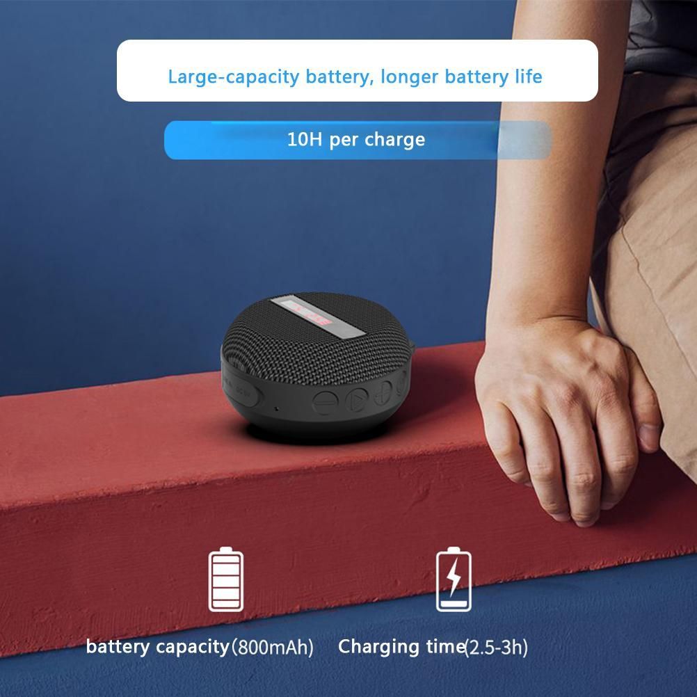 Bike Bluetooth Speaker Waterproof Wireless Loudspeaker With Digital Display
