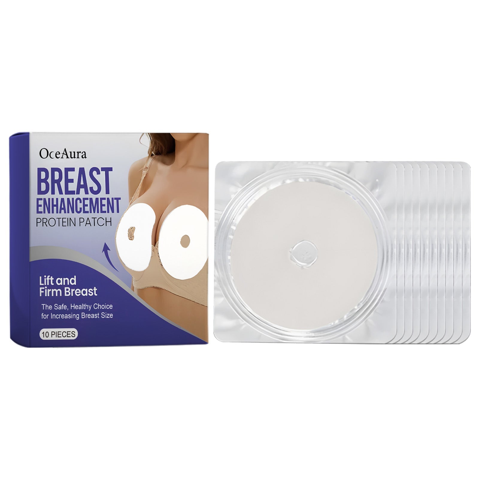 Chest Care Patch, Breast Enhancement, Tightening, Moisturizing, Skin Firming ,10pieces