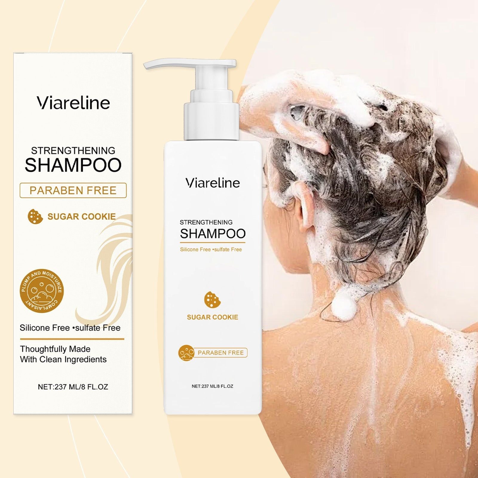 Amino Acid Hair Care Shampoo, Moisturizing, Strengthening, Silky Hair, Refreshing Fragrance ,237ml