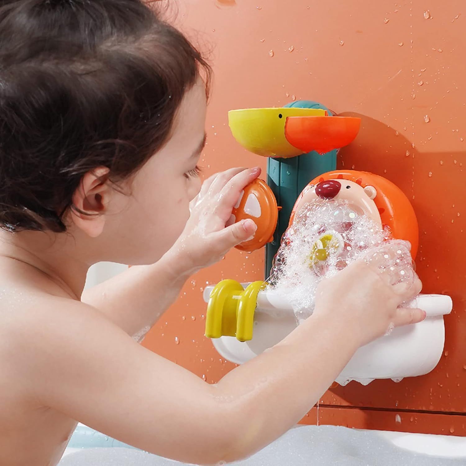 Baby Bath Toys Lion Bubble Bath Toys Bathtub Toys for Infants Toddlers 1-3 Years Old