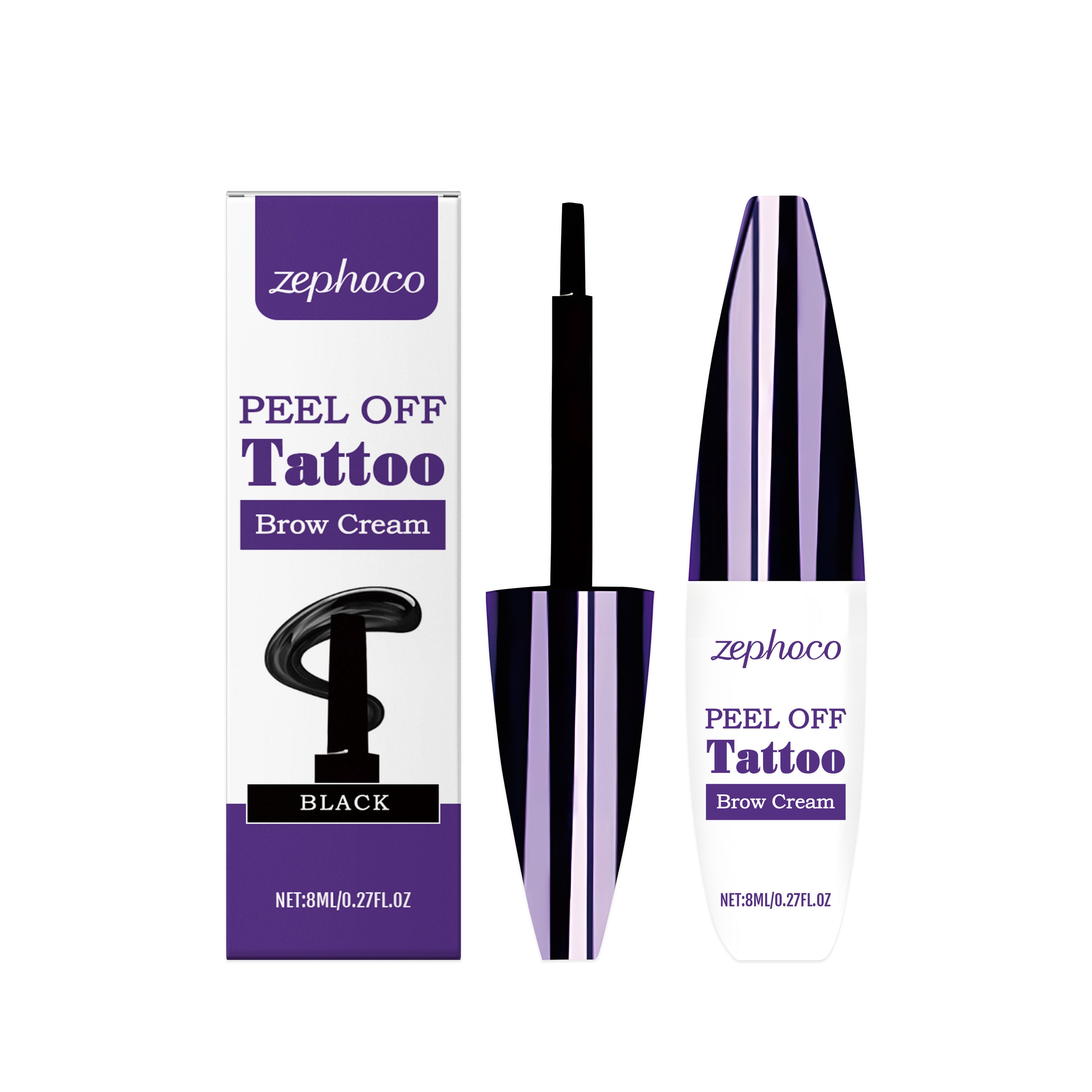 Liquid Eyebrow Pencil, Natural Flow, Long-Lasting, Smudge-Proof, Easy Application ,8ml