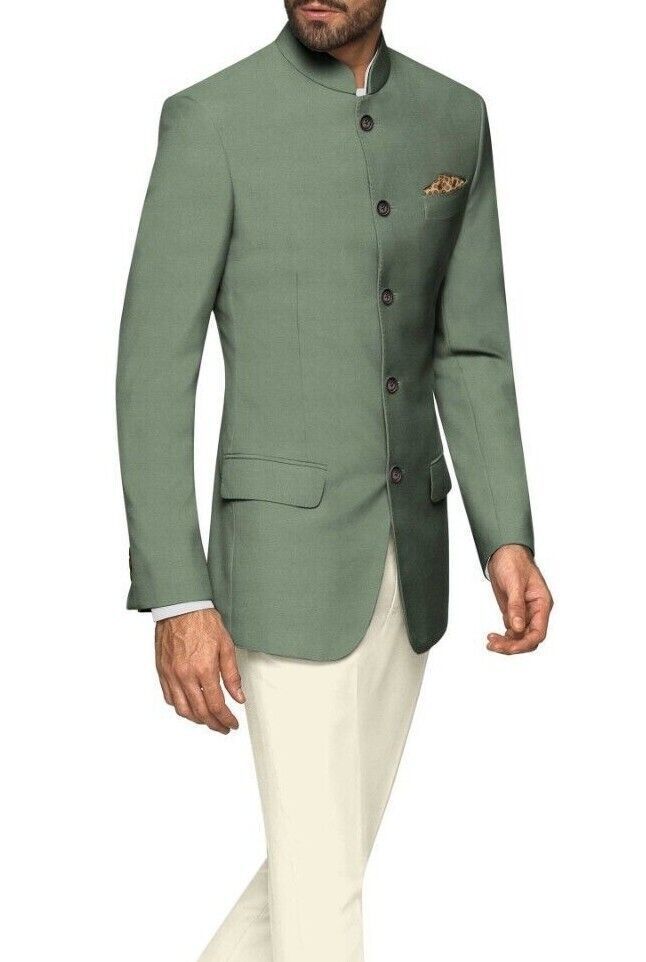 Indian Pakistani Jodhpuri Suit Sangeet Mehendi, Groom Coat pant Suit for Men