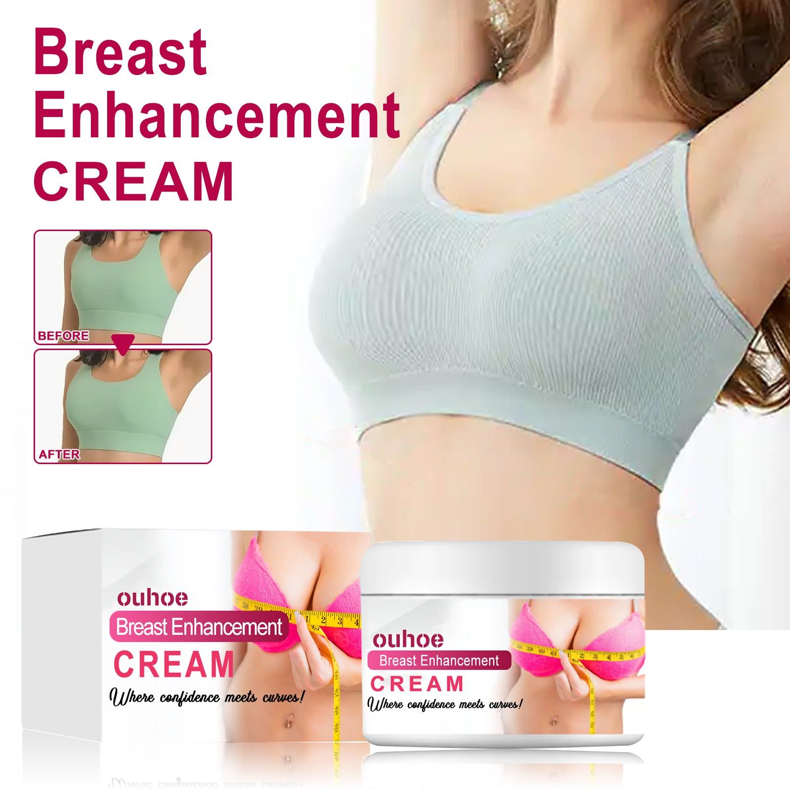 Boost Your Confidence with Plump Breasts Enhancement Cream, Fast Results ,50g