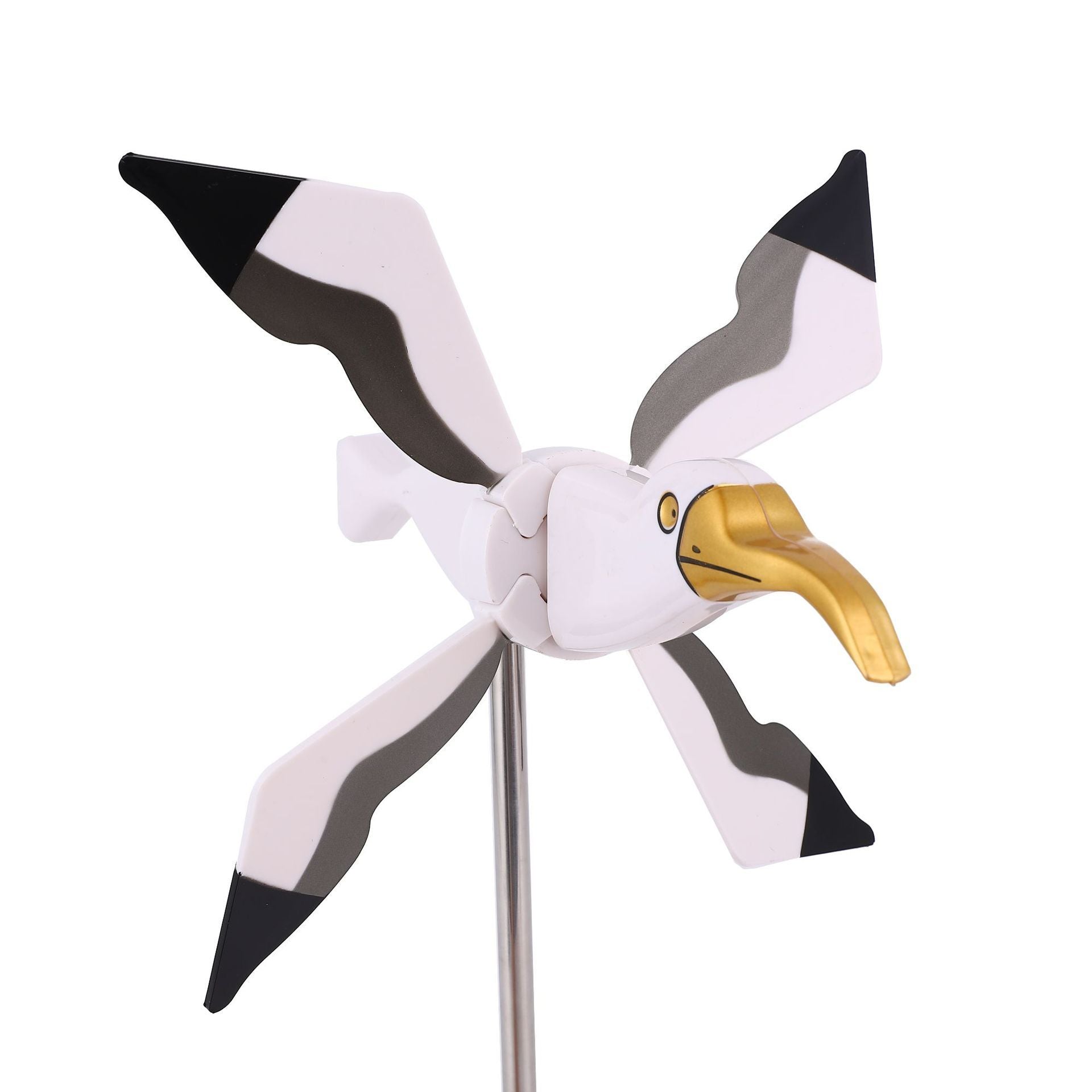 Outdoor Windmill Bird Wind Spinner Flying Seagull Windmill Garden Lawn Ornament