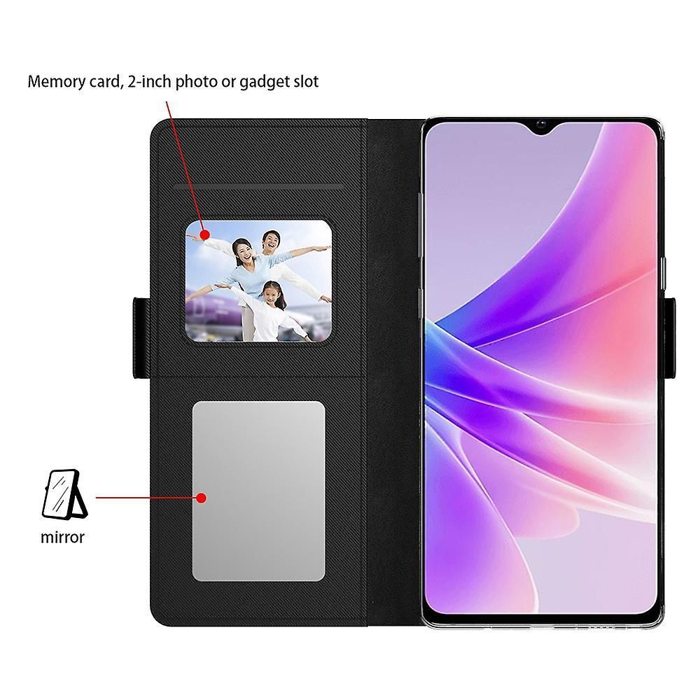 Realme 12 Plus 5G Mirror Flip Leather Phone Case With Stand Cover