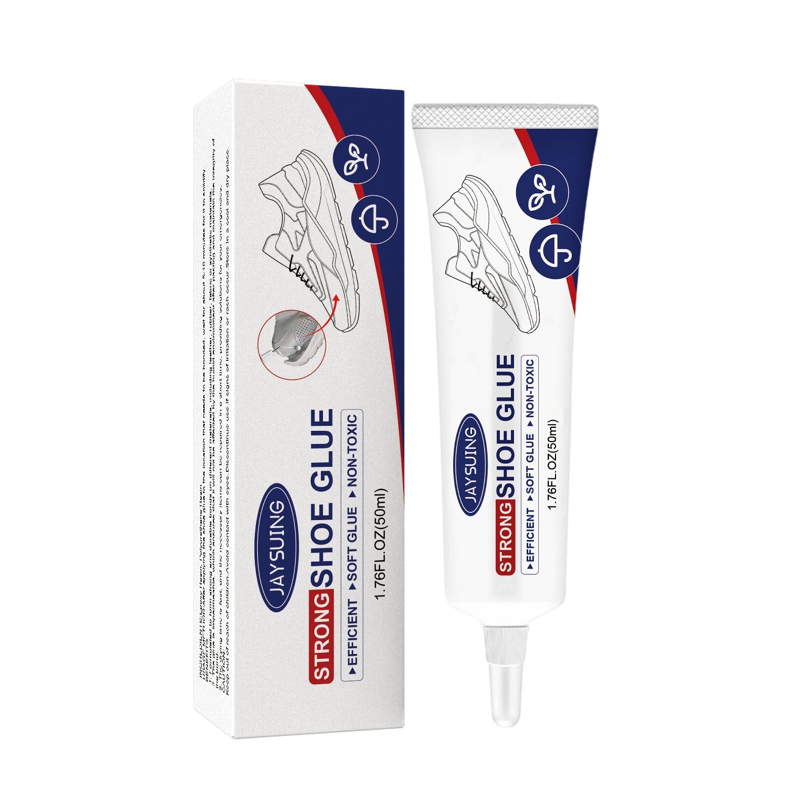Shoe Glue, Quick Dry Waterproof Adhesive for Sneakers, Leather, Canvas, Repair ,50ml