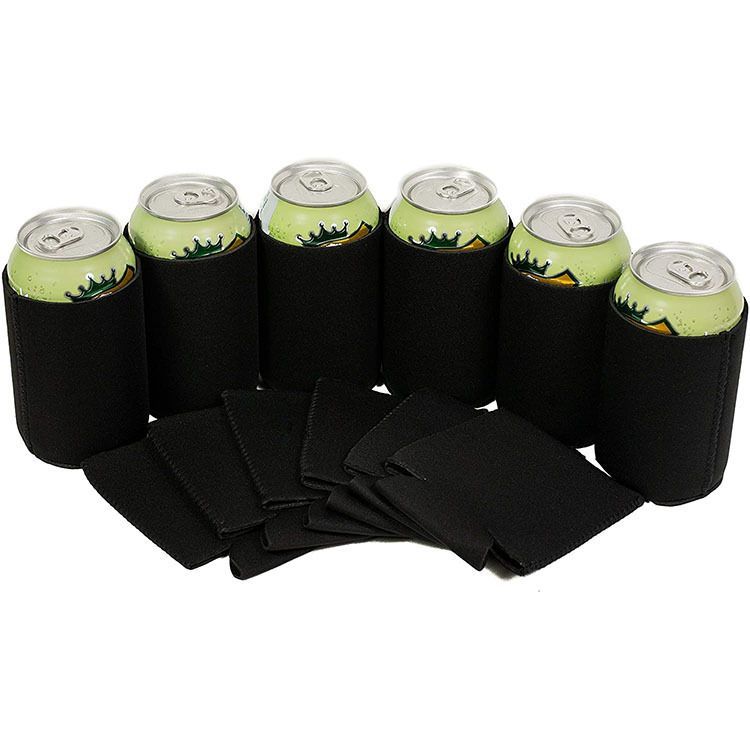 6 Pack Blank Beer Can Coolers Sleeves Neoprene Beer Can Cooler Drink Bottle Holder Sleeve