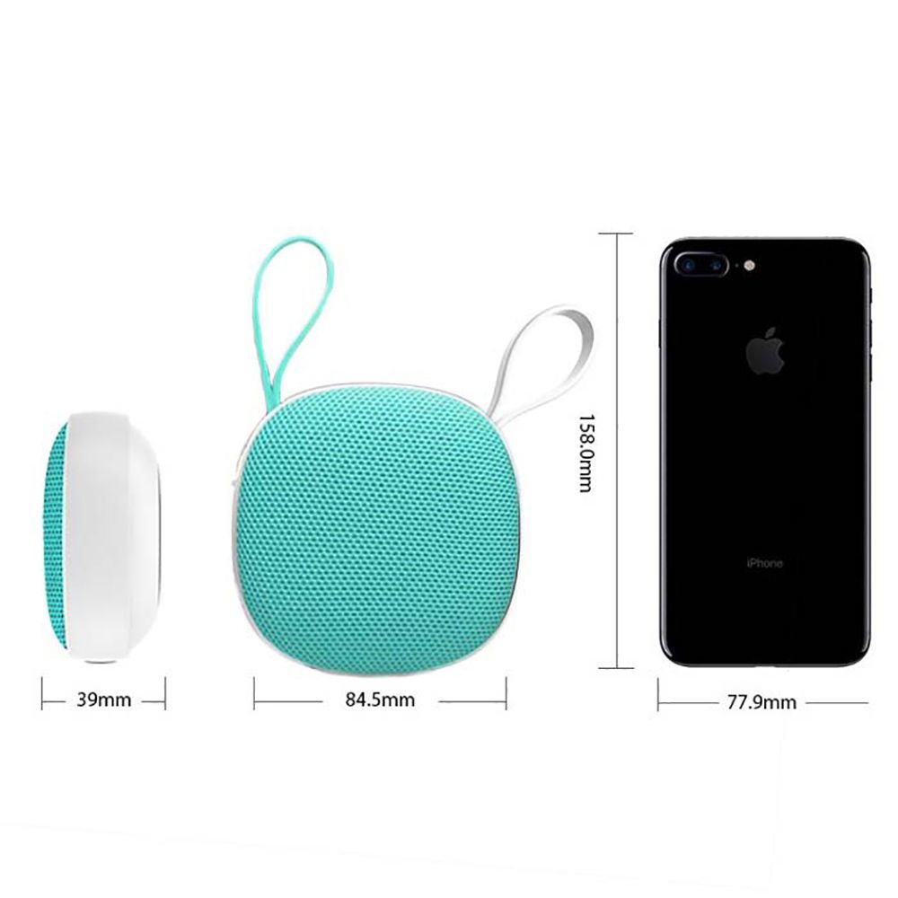 Mini Bluetooth Speaker Waterproof Fabric Music Player With Magnetic Base