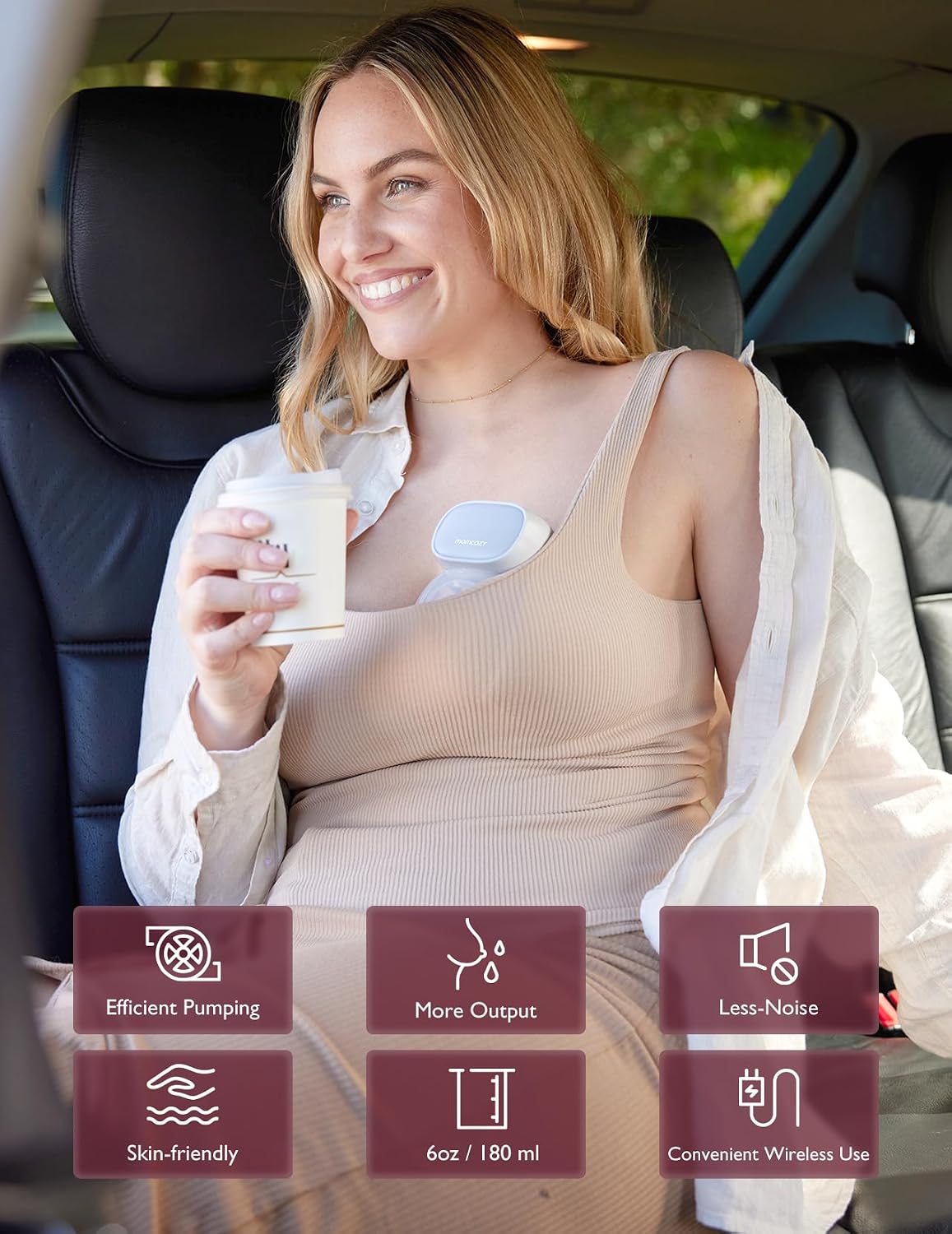 Momcozy S9 Pro Wearable Breast Pump - Double Grey