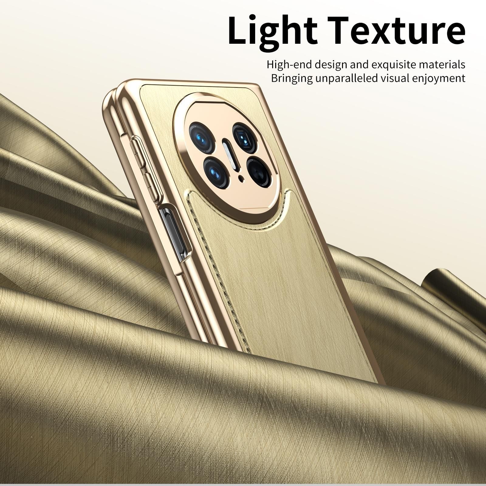 Plating Silver Brocade Case For Huawei Mate X5