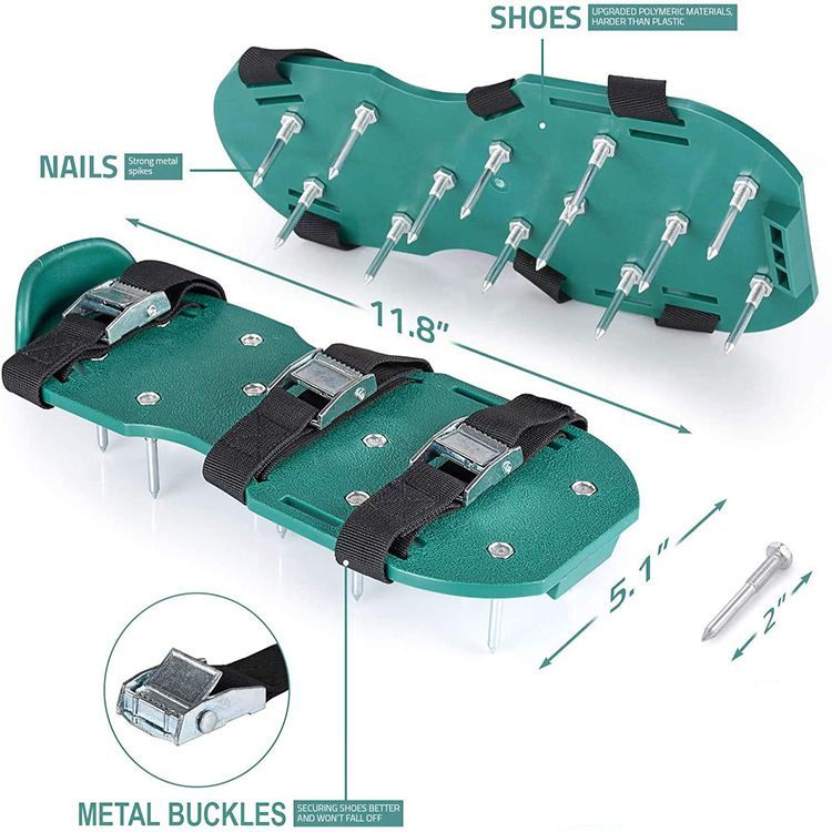 Lawn Aerator Shoes Loose Soil Garden Aerator 26 Nails For Inflating The Lawn and Yard