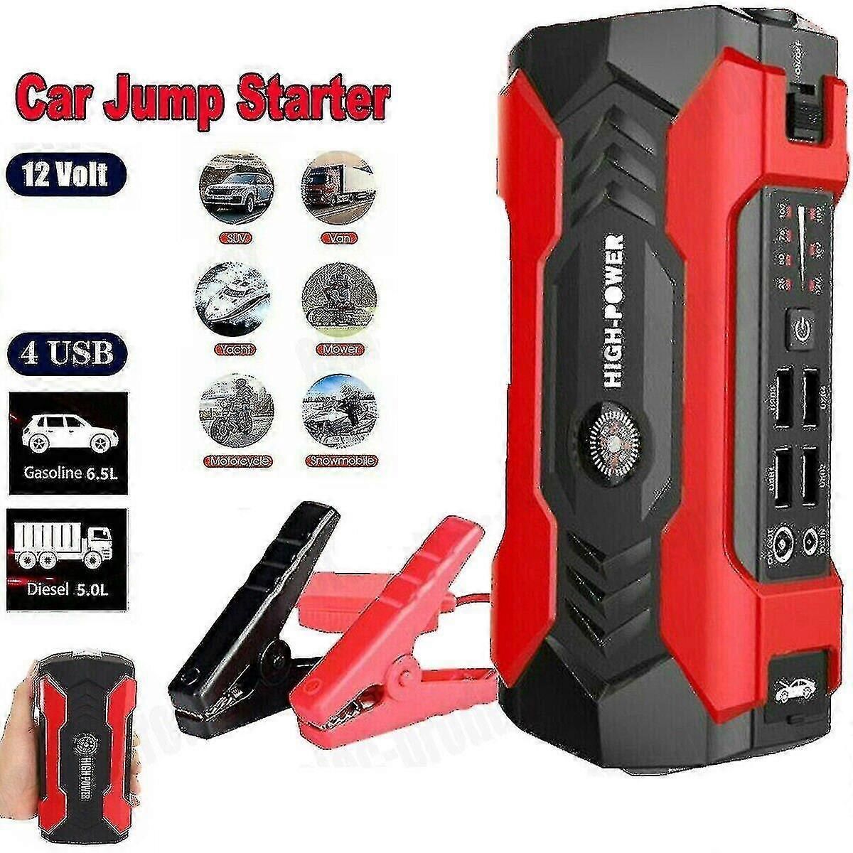 Car Jump Starter 28000mah Power Bank Charger 12v Car Van Battery Pack Booster zxin