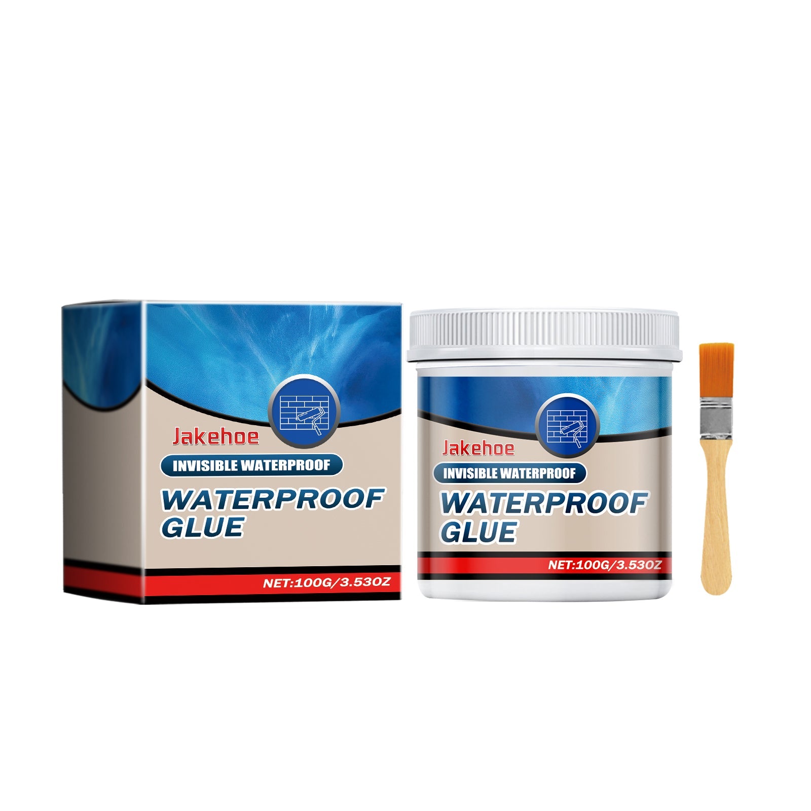 Invisible Waterproof Caulk for Gap Repair, Leakproof Tile Wall Sealant, Long-lasting Waterproof Paint ,1set
