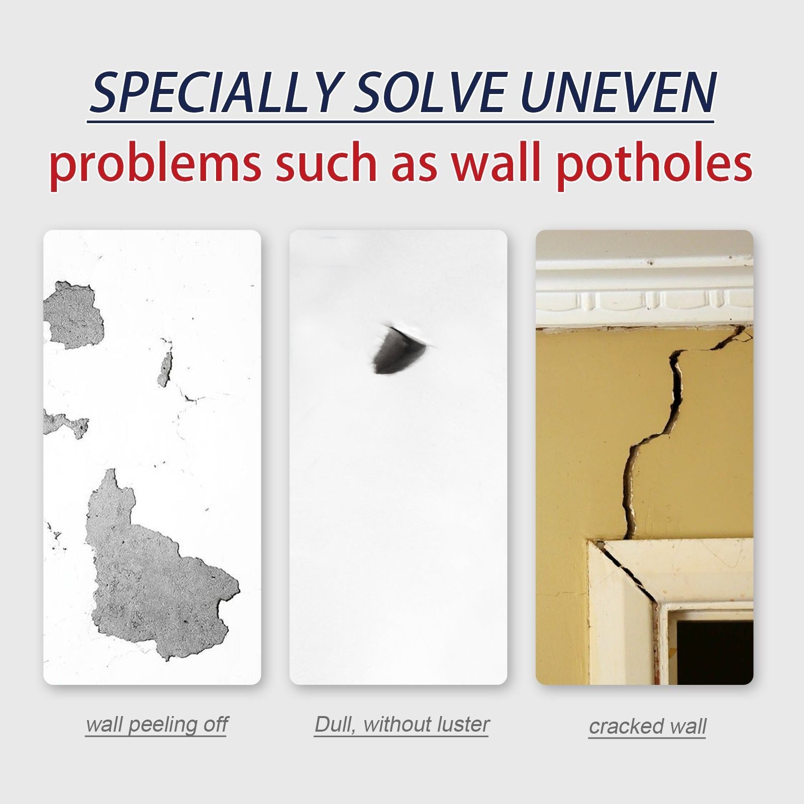 Quick Wall Patching Repair Compound, Waterproof, Mildew Resistant, Crack Fix ,100g