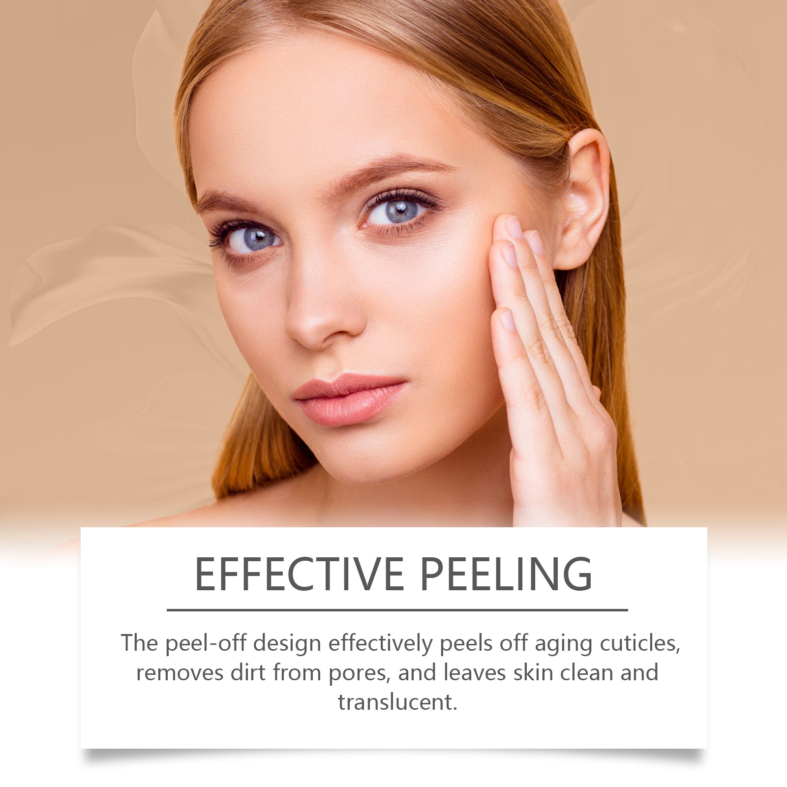 Collagen Peel-Off Mask for Brightening, Hydrating, Lighten Skin Tone, Soft & Smooth ,1set