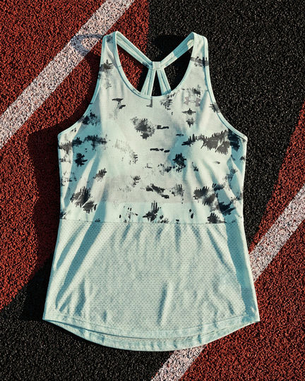 Under Armour Light Blue Wash Training Tank