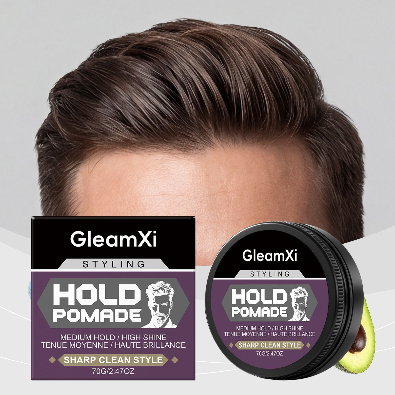 Hair Styling Wax Lightweight Flexible Hold 70g
