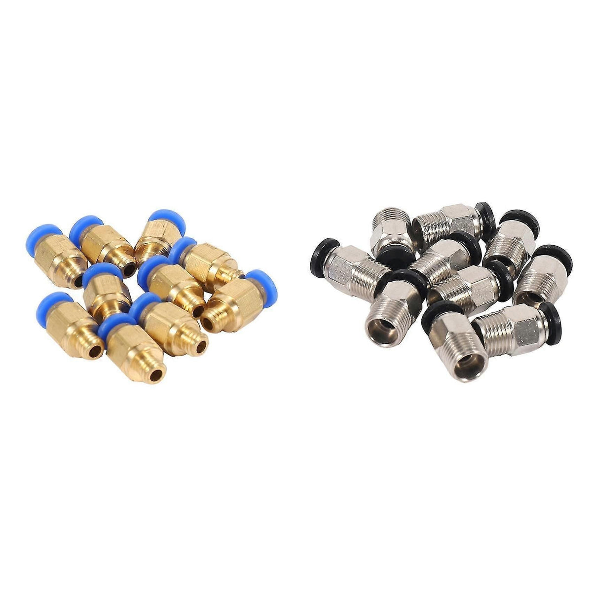 Pc4-m10 Straight Pneumatic Fitting Push To Connect + Pc4-m6 Quick In Fitting For 3d Printer Bowden