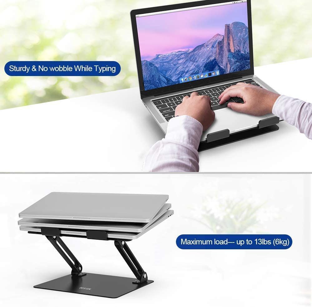 Laptop Stand Foldable Aluminum Laptop Holder Riser For MacBook Notebook Computer Tablet