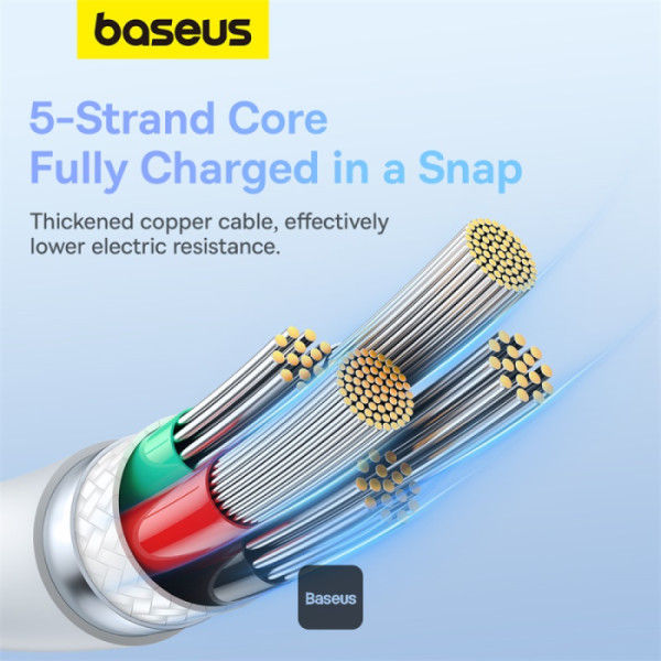 Baseus Pudding Series Fast Charging Cable Type-C To Lightning 20W, 1.2M, Stellar White