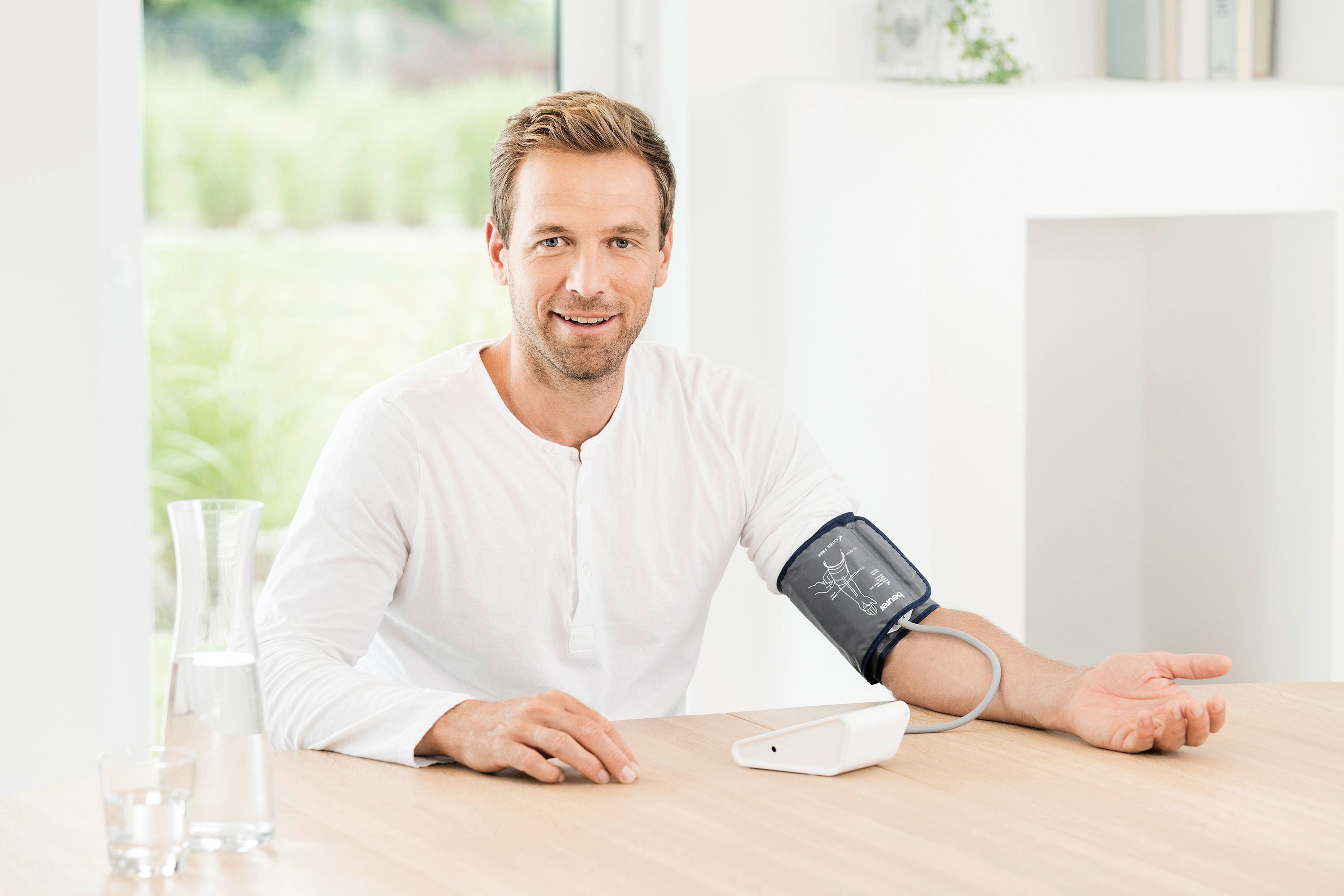 Beurer BM 28 upper arm blood pressure monitor with Adapter