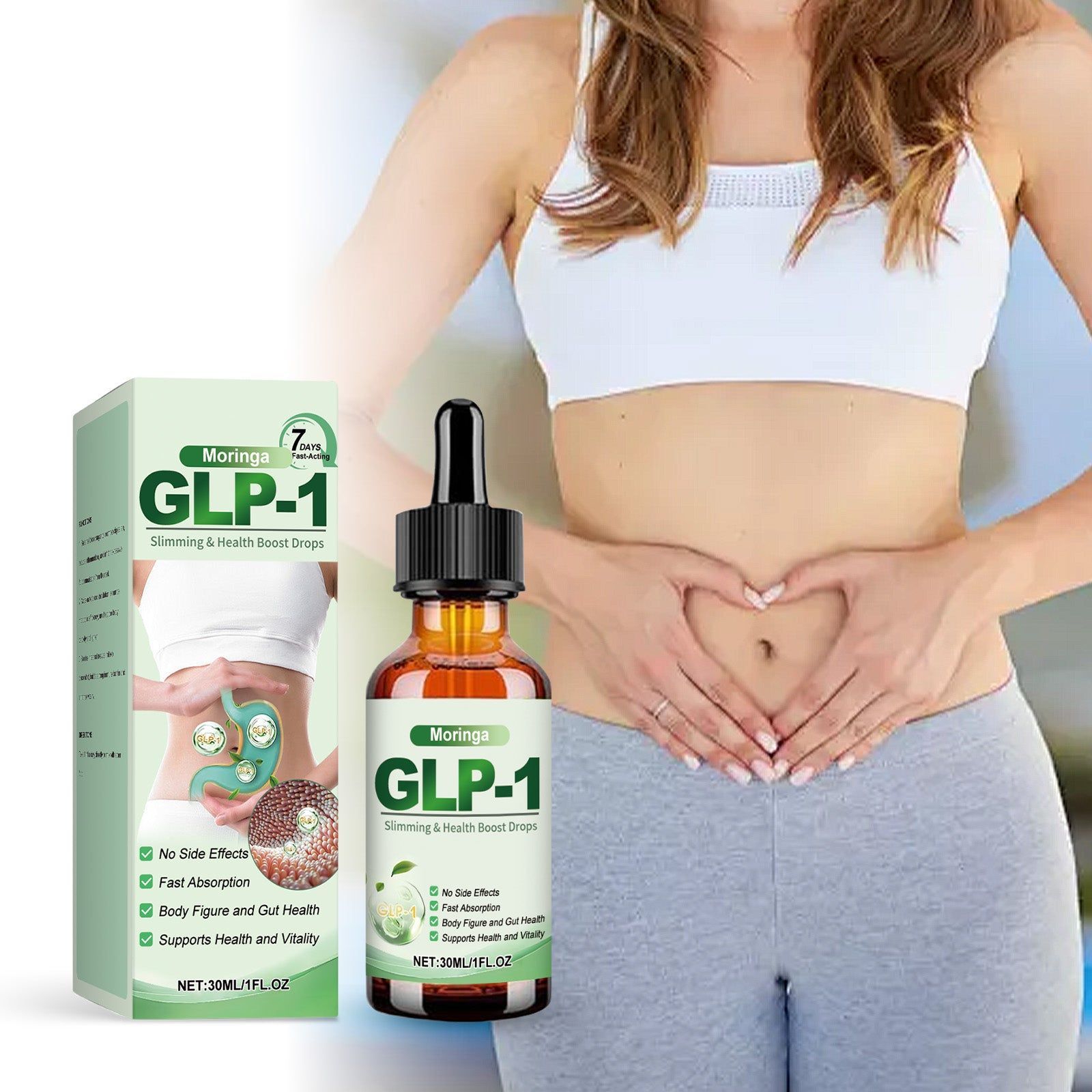 Boost Your Body Care with Peppermint GLP-1 Drops, Regulate Sugar, Reduce Appetite ,30ml