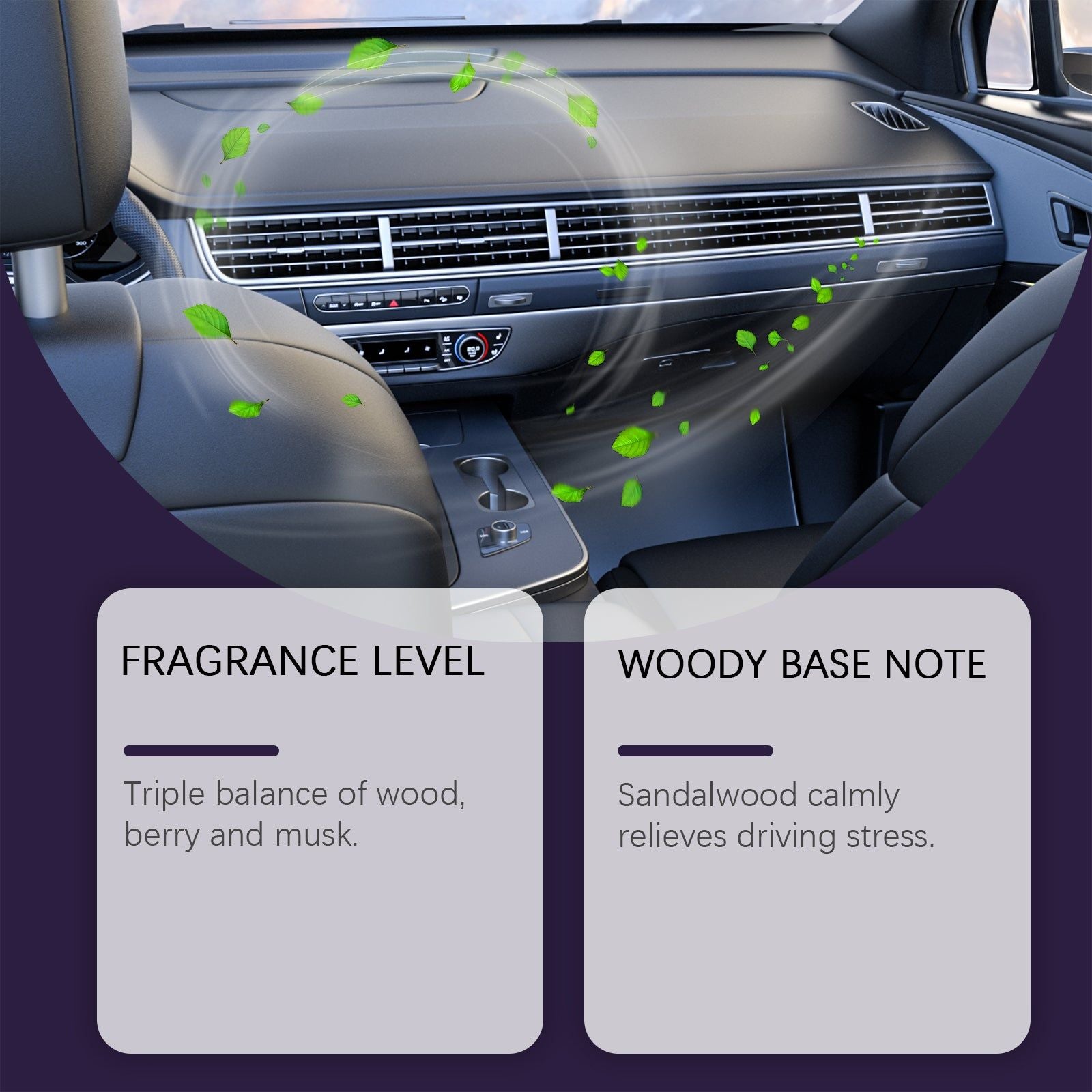Car Air Freshener, Fresh Air Odor Eliminator, Long-lasting Fragrance, Car Purifier ,120ml