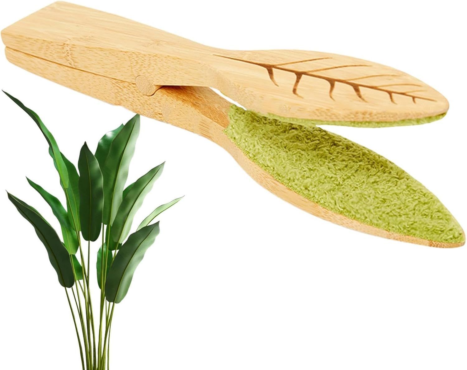 Leaf Cleaning Tongs Plant Leaf Cleaning Brush Dust Removal Tool