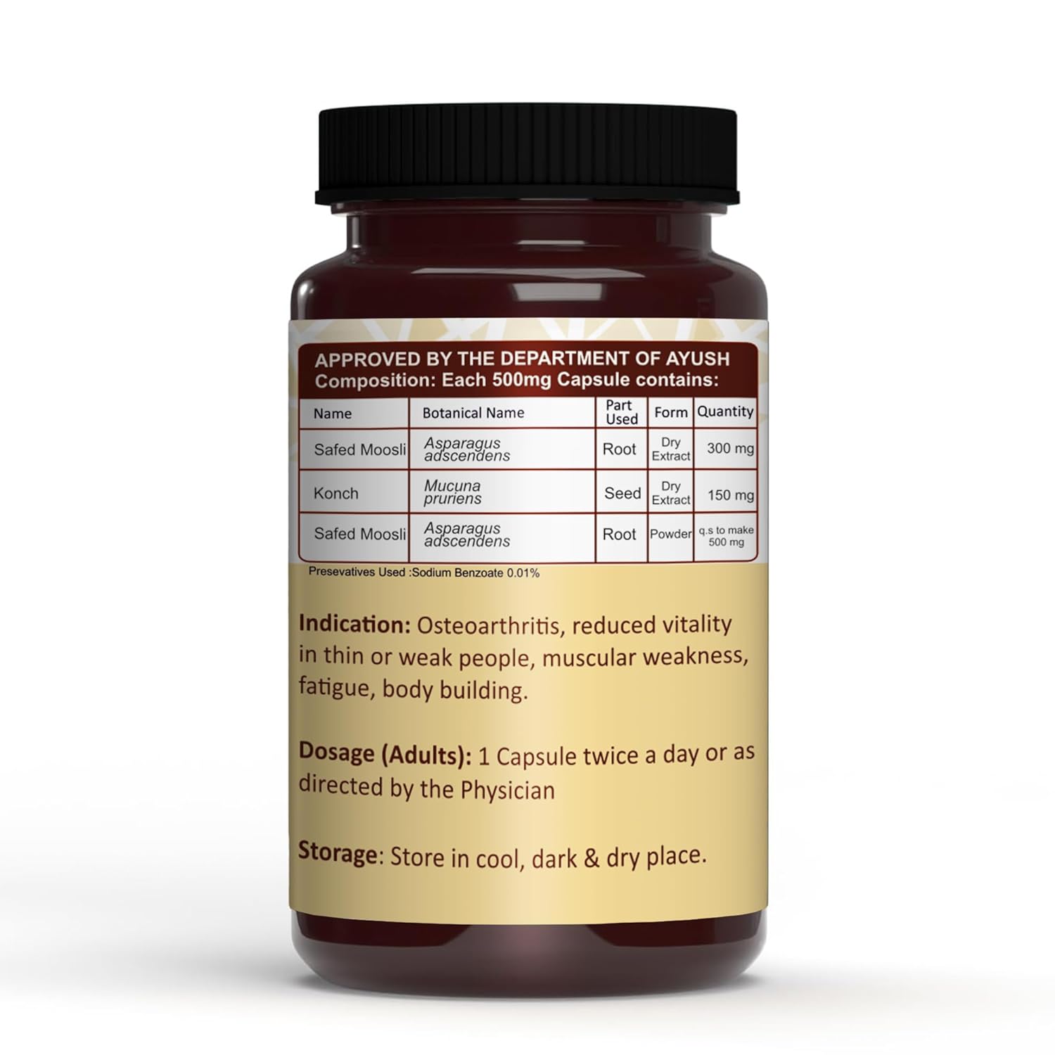 Vedapure Safed Musli Power For Strength 60 Capsules