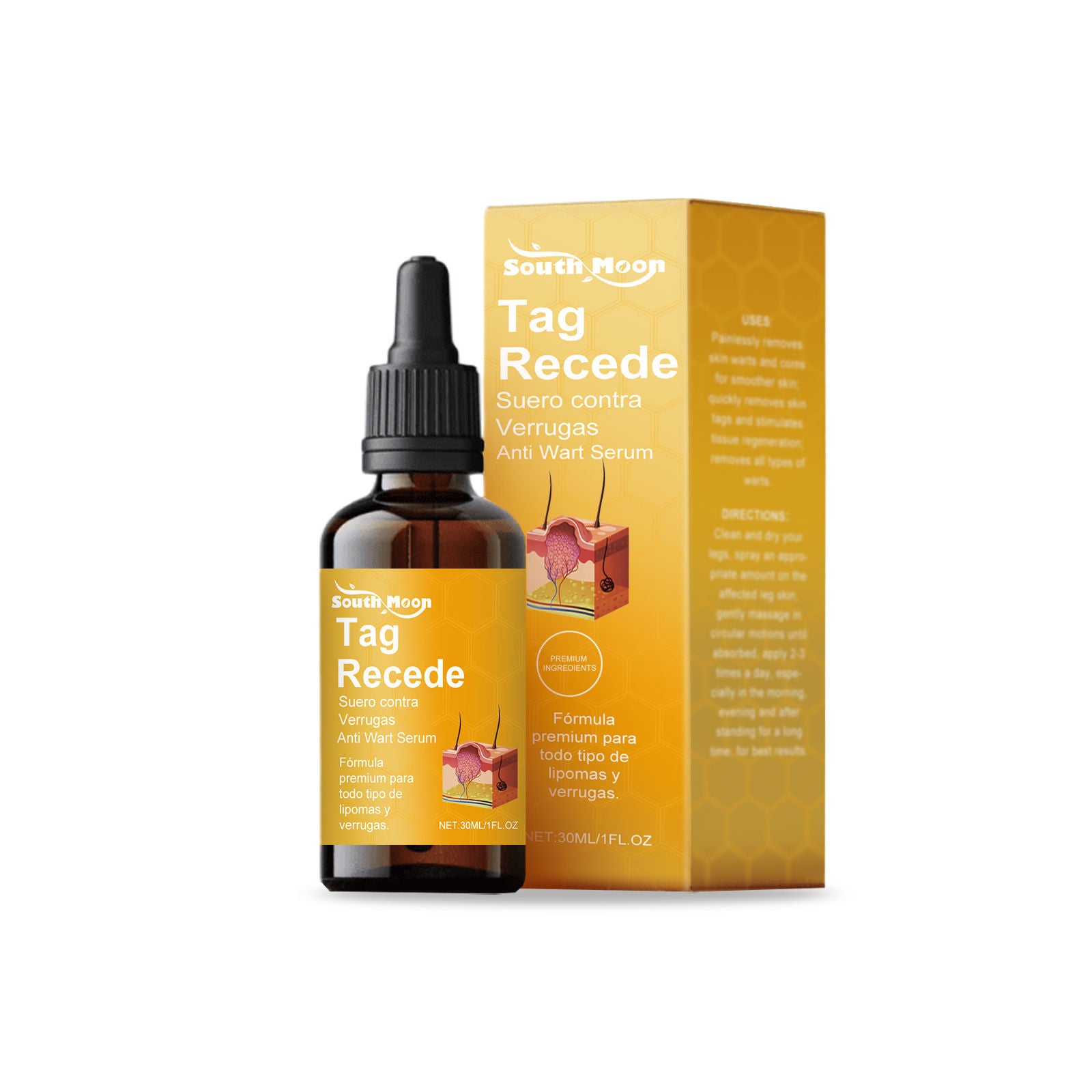 Bee Venom Skin Care Liquid, Painless Wart & Mole Removal, Daily Herbal Moisturizer ,30ml