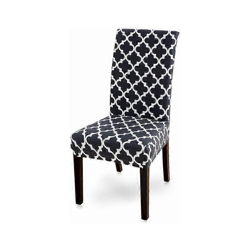 4 Pices Stretch Chair Cover Spandex Printed Seat Cover Set