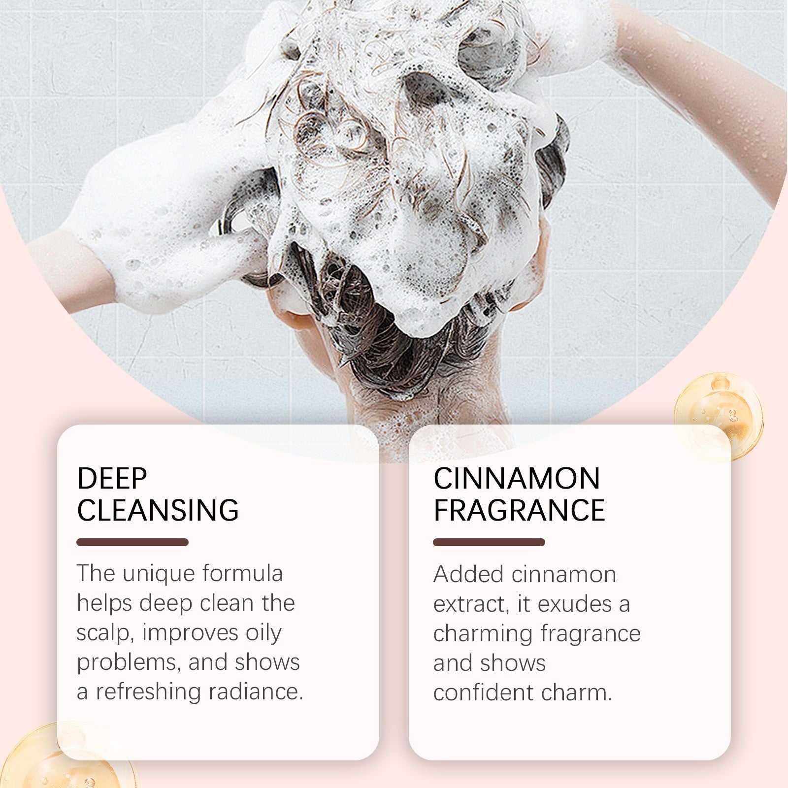 Cinnamon Scented Shampoo Bar, Nourishing, Softening, Shine, Natural Hair Care ,60g